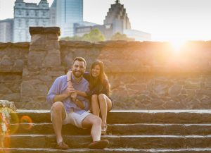 atlanta couple on steps