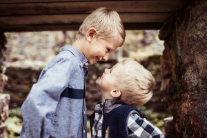 brothers being silly during their photography session