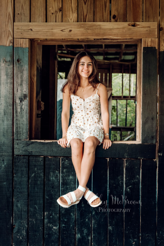 Senior girl portrait at Birmingham Park in Canton, Georgia