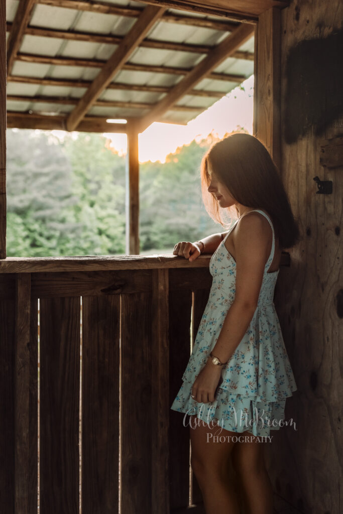 Artistic portrait for senior pictures in Canton georgia
